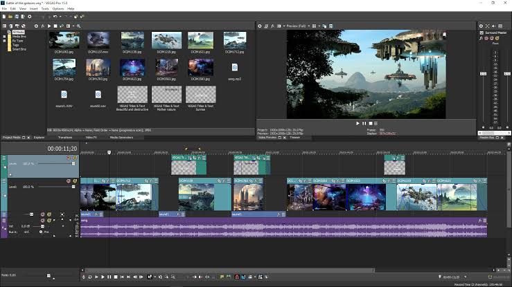 Sony Vegas pro - professional video and audio editor