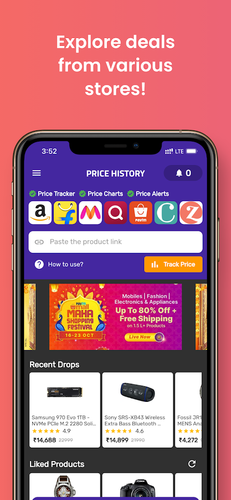 Price History for Amazon, Flipkart, Myntra & more