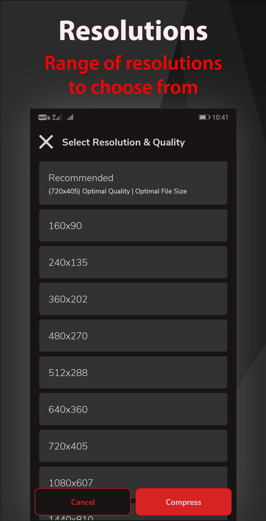 Proton Video Compressor Resize & Shrink Videos