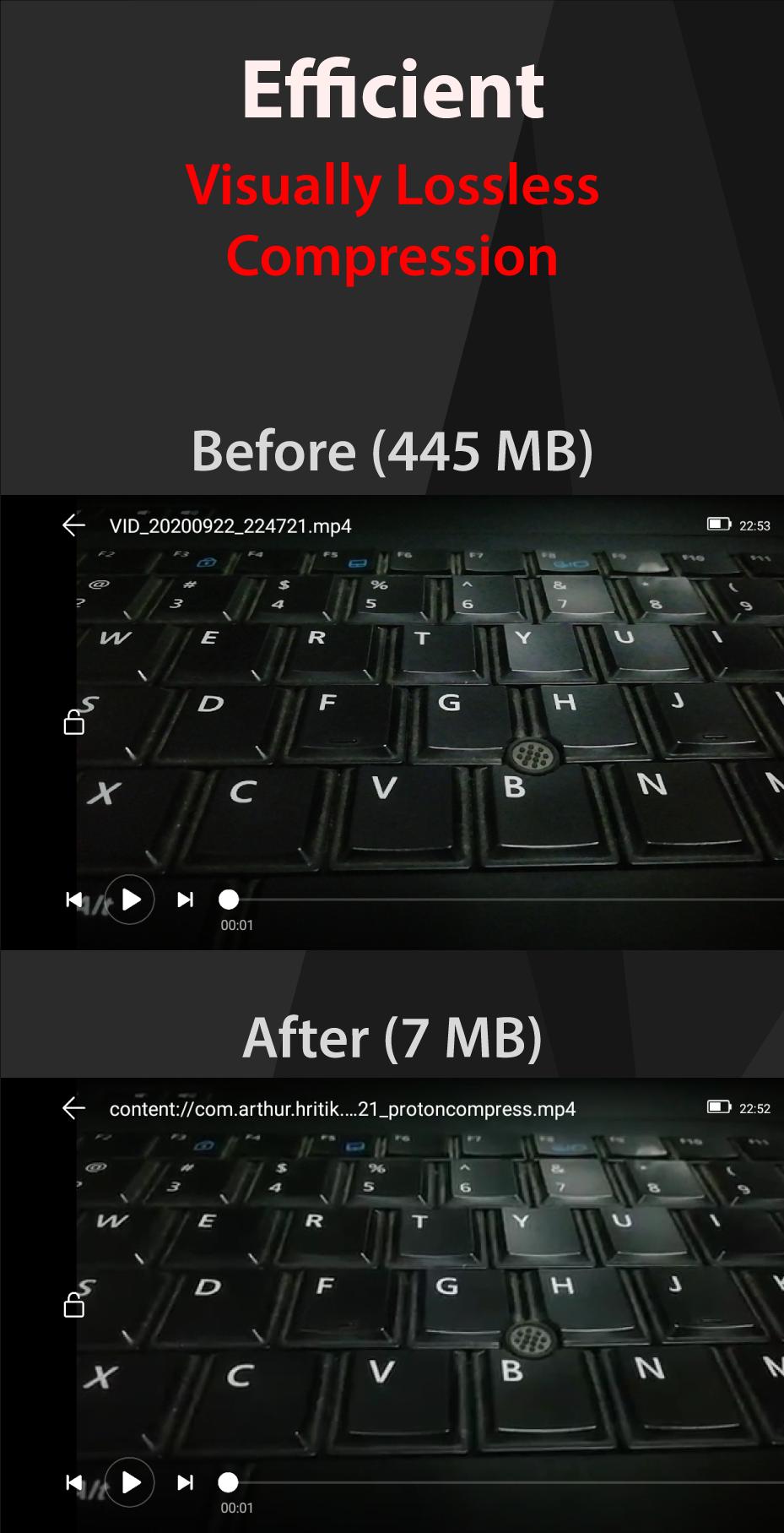 Proton Video Compressor Resize & Shrink Videos